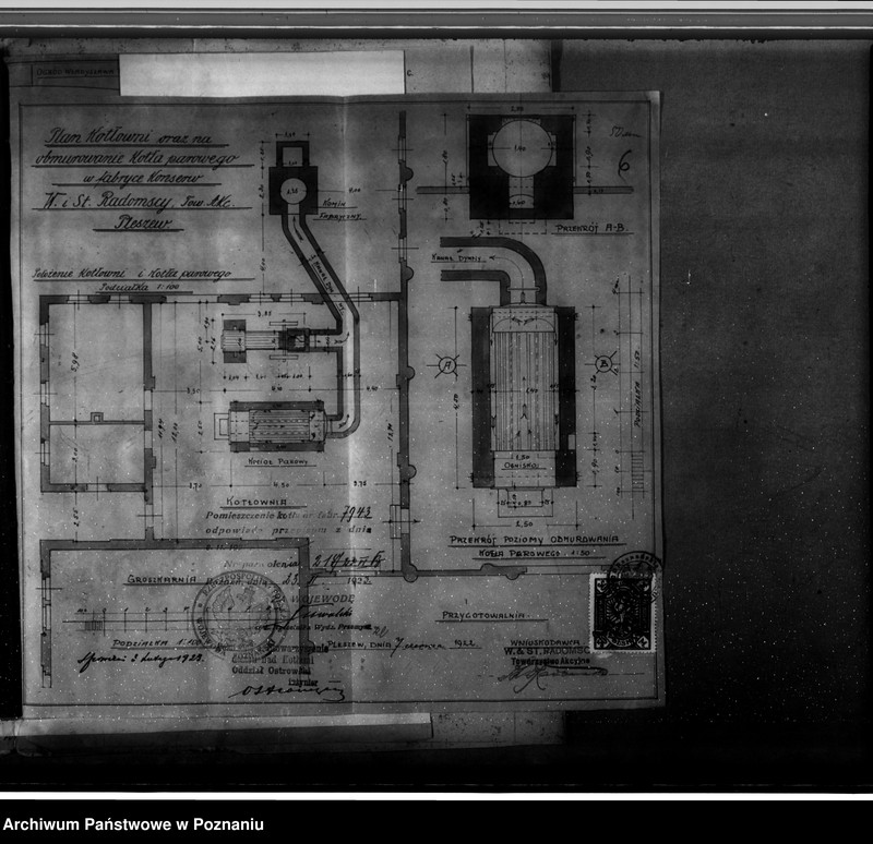 Obraz 10 z jednostki "Fabryka konserw i marmelad Bracia Radomscy w Pleszewie nr fabr kotła 7943, nr woj. kotła 96"