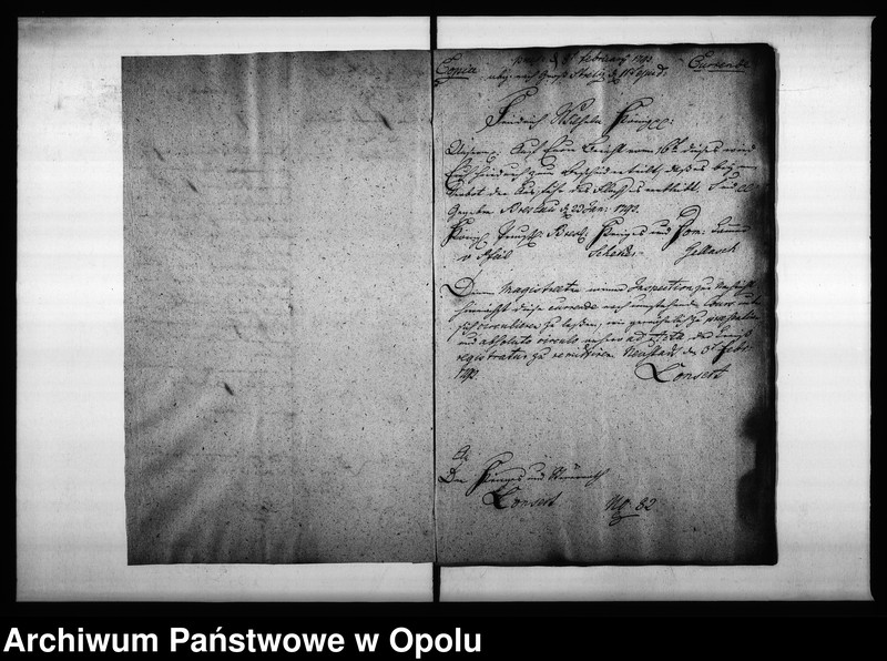 Obraz 8 z jednostki "Acta des Magistrats zu Oppeln von Flachs Anbau und der darüber zu erstattende jährlichen Eingaben"