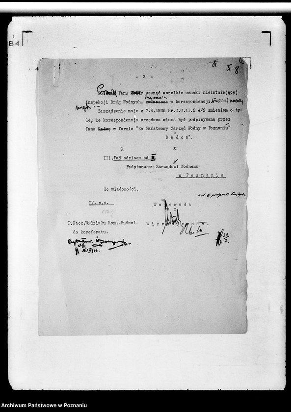 Obraz 12 z jednostki "Sprawy organizacyjne organizacja i obsada personalna Urzędu Wojewódzkiego Poznańskiego"