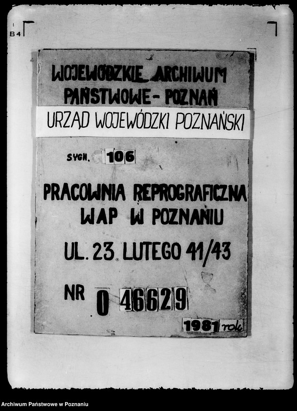 Obraz 1 z jednostki "Spisy spraw Wydziału Społeczno-Politycznego"