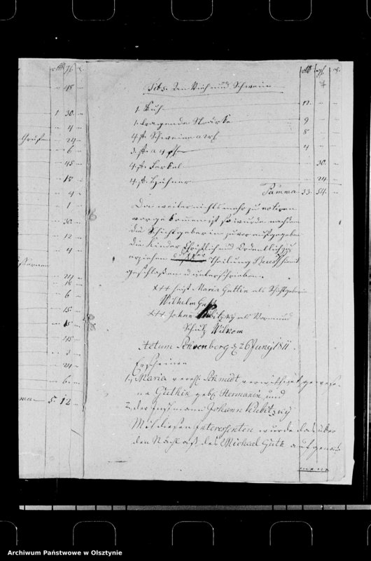 image.from.unit.number "Nachlasssache der verst. Wachtmeisters M. Guth zu Schönberg"