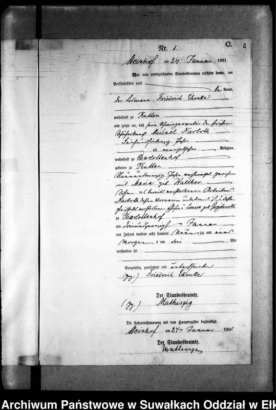 image.from.unit.number "Sterbe-Neben-Register des Preussischen Standes-Amtes Gr. Strengeln Kreis Angerburg"