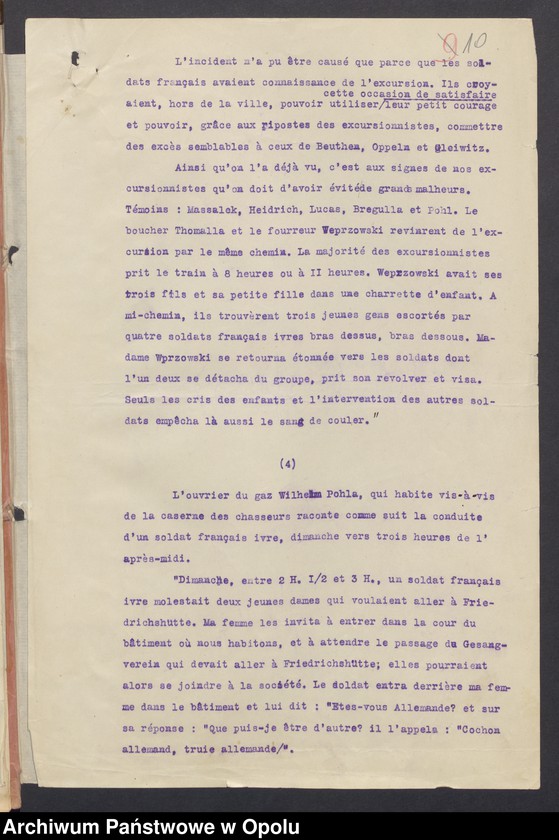 Obraz 12 z jednostki "Commandement Superieur des Forces Alliees en Haute-Silesie-Entrees /Korespondencja wpływająca pochodząca od władz wyższych i jednostek podległych/ 29.06.1920 - 30.10.1920"