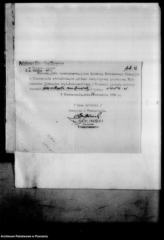 Obraz 16 z jednostki "Państwowe Gimnazjum- Trzemeszno"