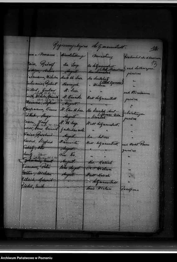 Obraz 18 z jednostki "Erfassung und Überprüfung der Beamten und Angestellten der kommunalen Behörden"