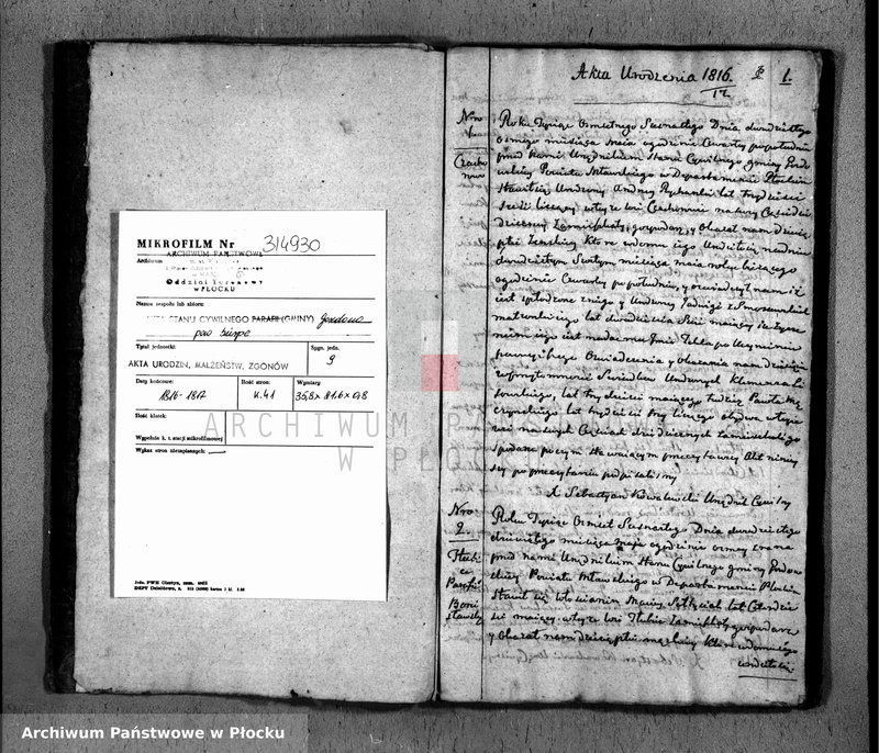 image.from.unit.number "Akta urodzeń, małżeństw i zgonów"