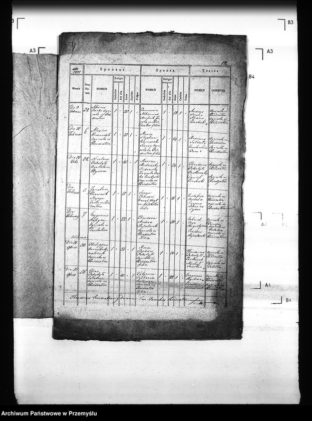 Obraz 6 z jednostki "[Kopie ksiąg metrykalnych parafii Rozdżałów z filią Korczyn (dekanat Tartaków)]"