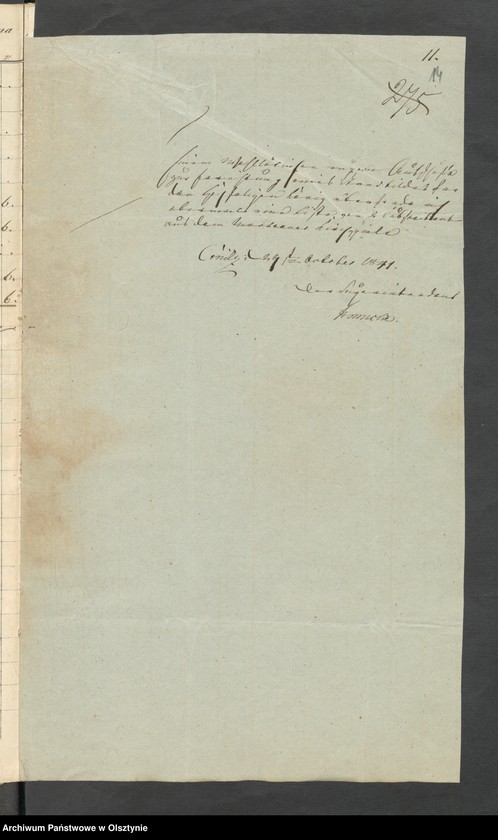 image.from.unit.number "Acta des engern Ausschußes für Errichtung eines Standbildes Sr. [Seiner] Majestät des Königes Friedrich Wilhelm des Dritten. Die Beitrags-Ziechungen in dem landrätlichen Kreise Conitz [Chojnice]"