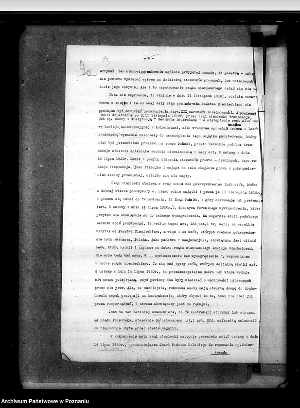 Obraz 18 z jednostki "Sprawy prawne dokumenty, wnioski i korespondencja z Departamentu Sprawiedliwości"