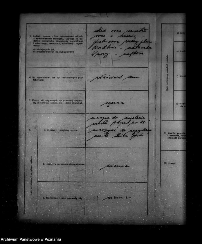 Obraz 6 z jednostki "/Zatwierdzanie Zakładu- Józef Pośpiech, Łuszkowo nr 69 powiat Kościan /sprzedaż mięsa oraz wyrobów mięsnych ubój trzody/"