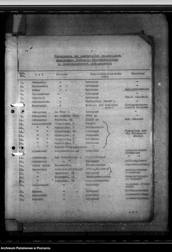 Obraz 9 z jednostki "Verwaltung des Reichsfeindlichen Vermögens"