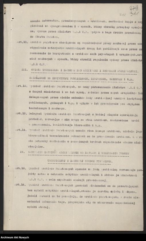 image.from.collection.number "Dekret o organizacji archiwów państwowych i opiece nad archiwaliami."