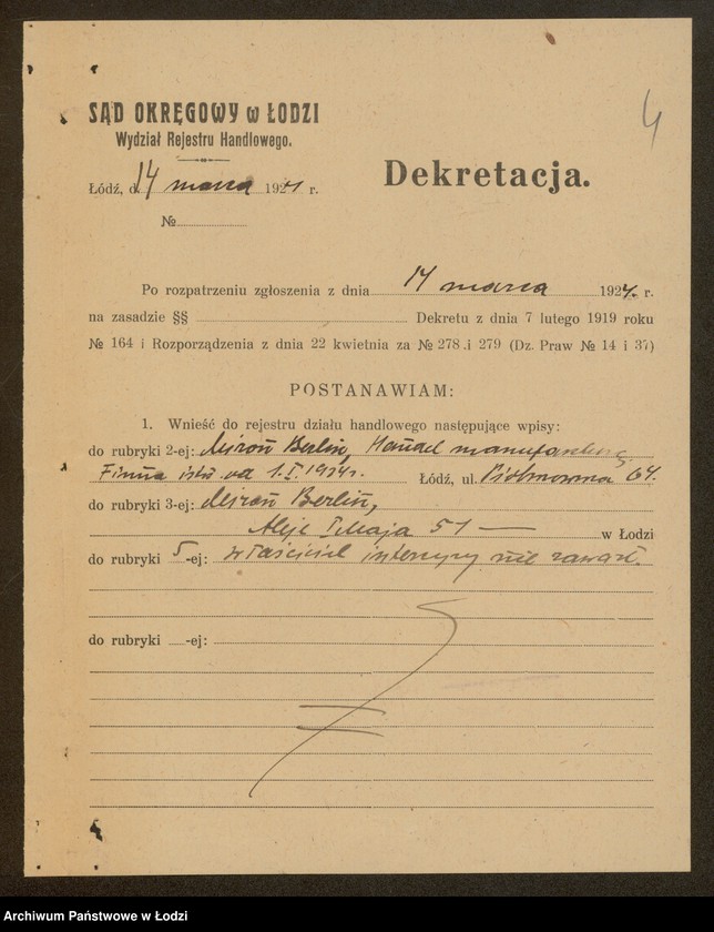 Obraz 6 z jednostki "Miron Berlin- handel manufakturą"