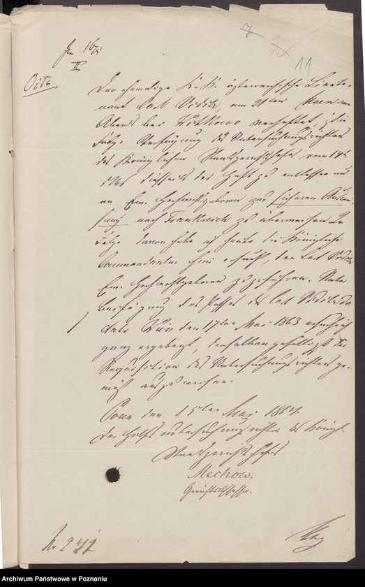 Obraz 15 z jednostki "A. betr. die Zuzüge zu den Insurgenten nach Polen vom Auslande /Deutsche, Franzosen, Italiener, Engländer, Dänen…/"