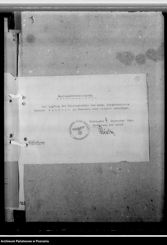 Obraz 14 z jednostki "Wilhelm, Günther - burmistrz we Wrześni"