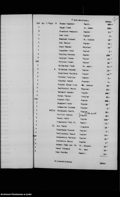 Obraz 11 z jednostki "Rejestr poborczy"