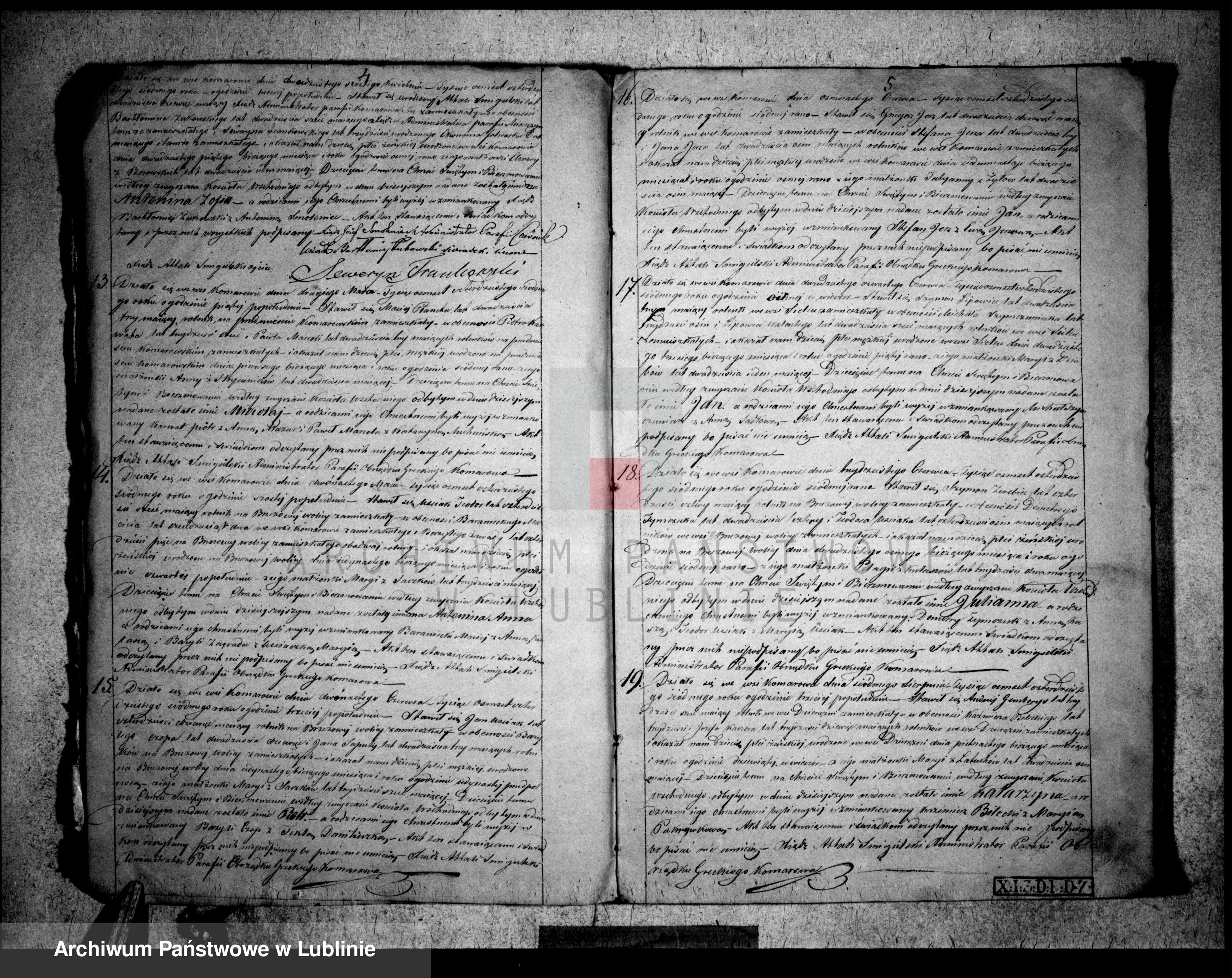 Skan z jednostki: Księga urodzeń, małżeństw i zgonów