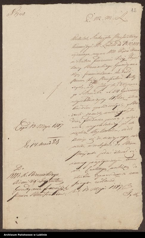image.from.unit.number "Stan kościołów i gmachów przy tychże znajdujących się oraz funduszów i kapitałów dla tychże lokowanych"
