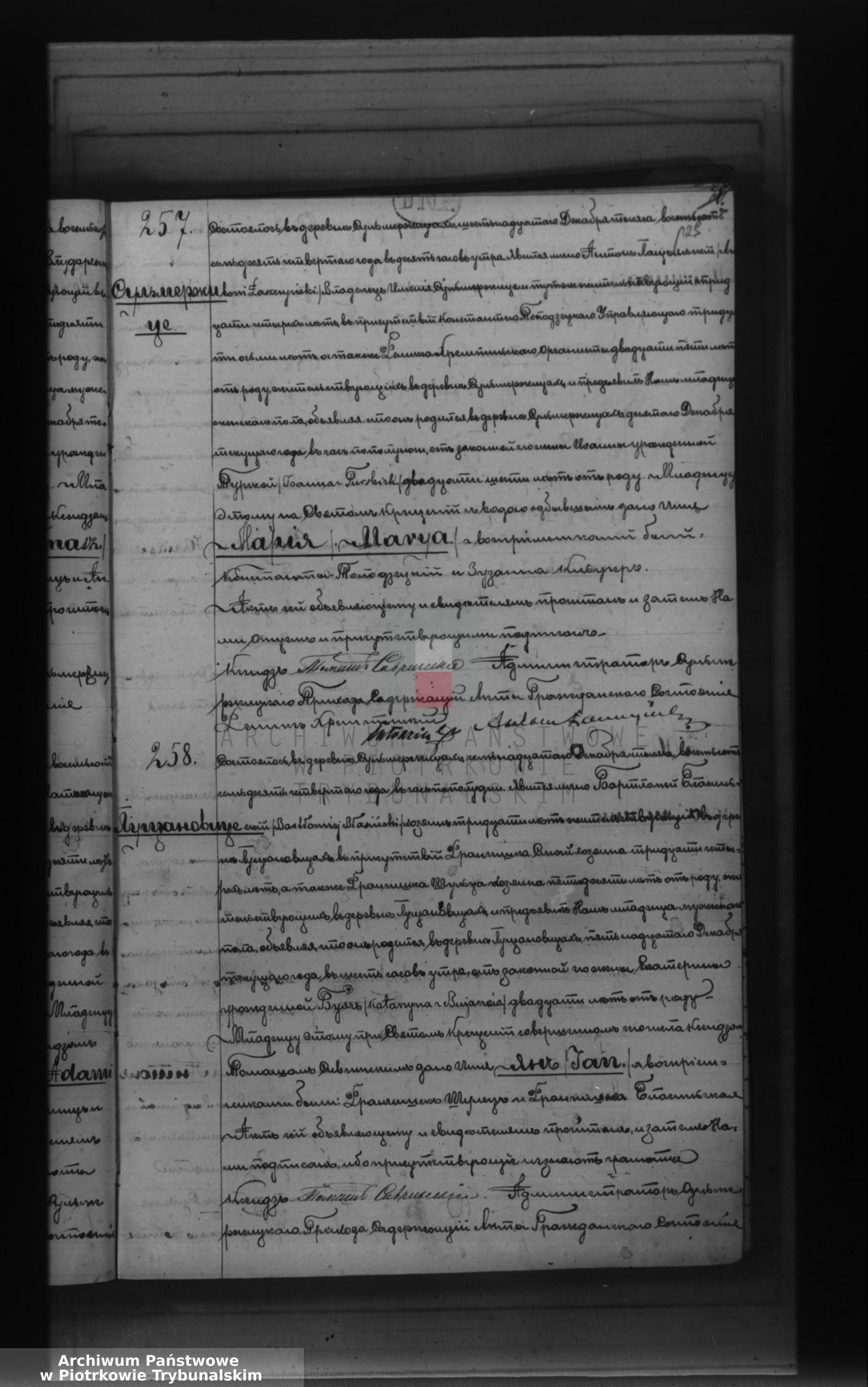 Skan z jednostki: [Księga duplikat aktów urodzonych, zaślubionych i zmarłych]