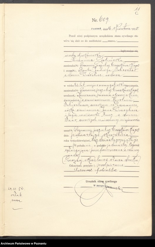 Obraz 13 z jednostki "Księga miejscowa zgonów tom II [Rejestr główny zgonów]"