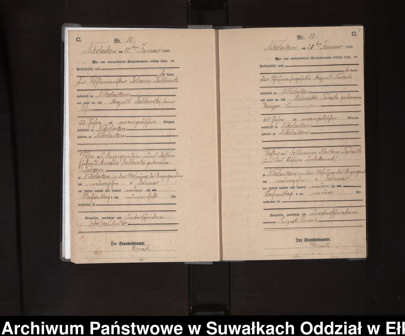 image.from.unit.number "Sterbe-Haupt-Register des Königlichen Preussischen Standes-Amtes Nikolaiken Kreis Sensburg"