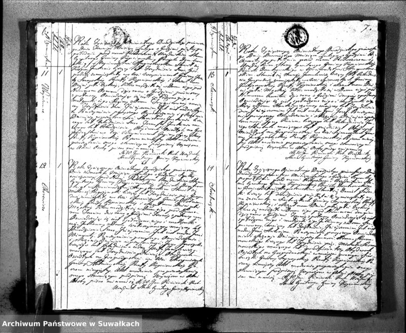 image.from.unit.number "Akta Urodzonych Gminy Kopciowskiey Powiatu Dombrowskiego w Woiewództwie Augustowskim od dnia Pierwszego Miesiąca Stycznia 1821 Roku"