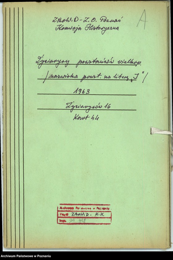 Obraz 7 z jednostki "Życiorysy powstańców wielkopolskich: I."