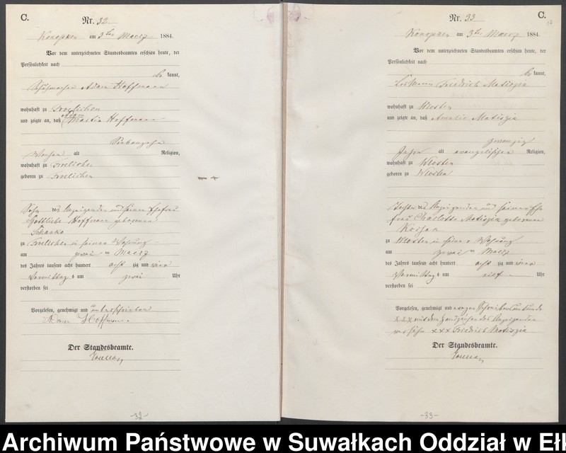 image.from.unit.number "[Sterbe-Haupt-Register des Königlich Preussischen Standes-Amtes Belzonzen Kreis Johannisburg]"