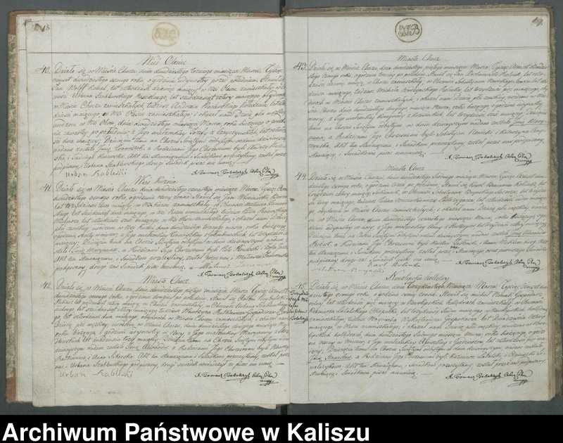 Obraz 14 z jednostki "Duplikat aktów urodzenia, zejścia oraz zaślubienia"