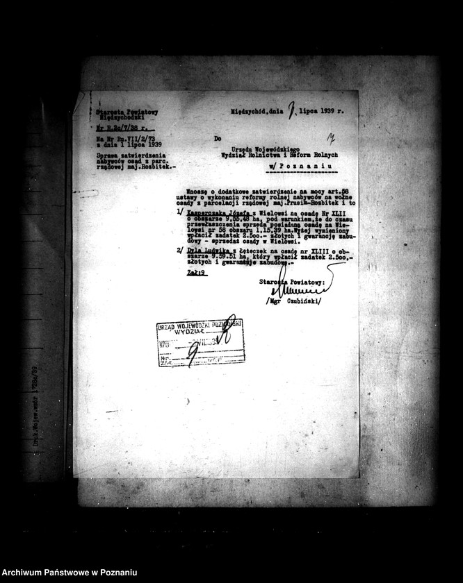 Obraz 11 z jednostki "Parcelacja majątku Prusim-Rozbitek powiatu międzychodzkiego"