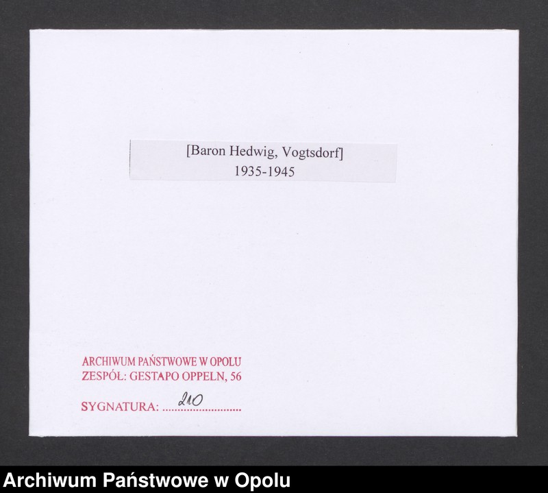 Obraz 2 z jednostki "[Baron Hedwig, Vogtsdorf ]"