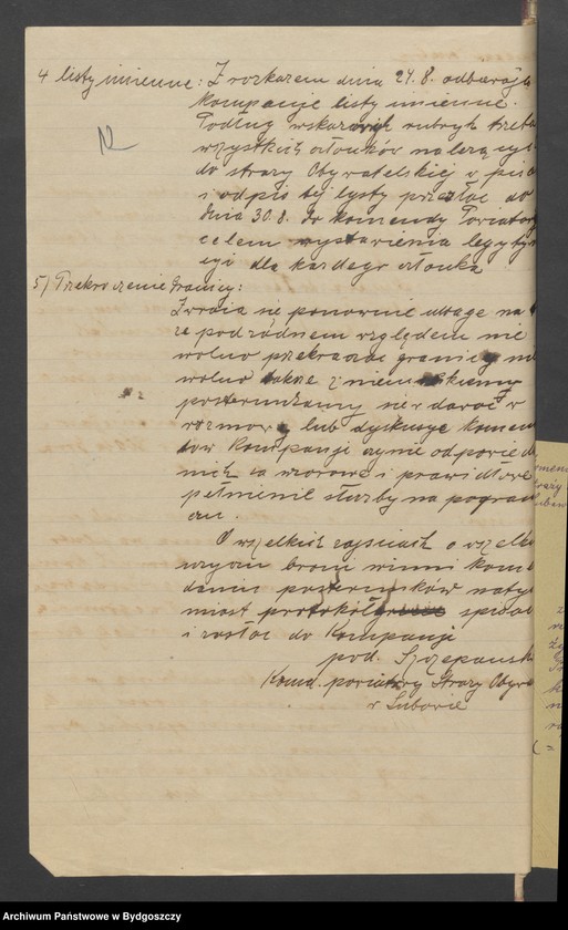 image.from.unit.number "Rozkazy [wewnętrzne i tajne wydane przez Komendę Powiatową Zachodniej Straży Obywatelskiej w Nowym Mieście]"