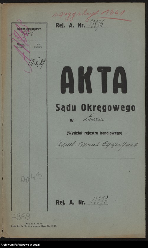 Obraz 2 z jednostki "Szmul Boruch Cygielfarb – drobna sprzedaż ubiorów ludowych"