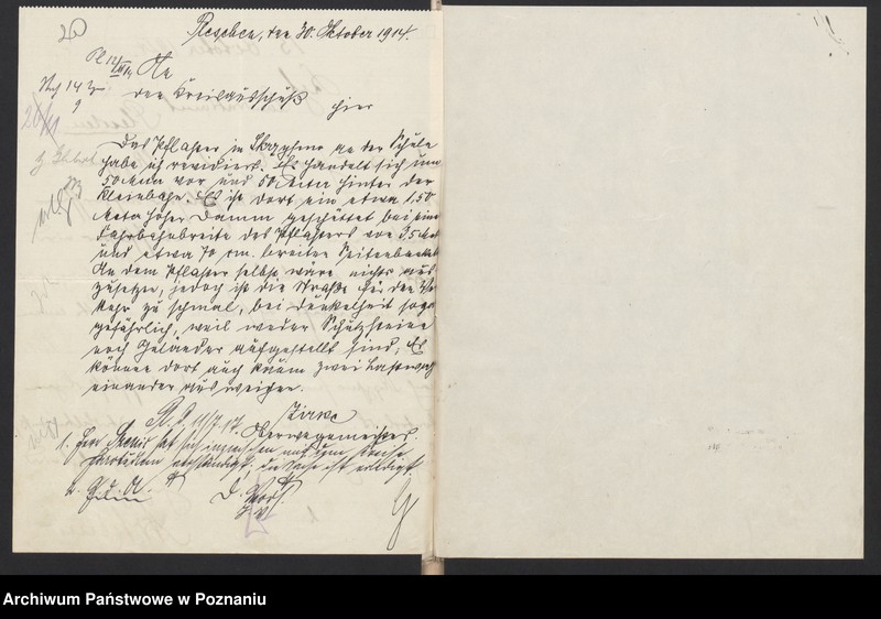 image.from.unit.number "Acta specjalia betreffen Verlängerung der jarotschiner Kreisbahn von Twardow über Kurcew, mamoty, Skrzypno bis Wola"