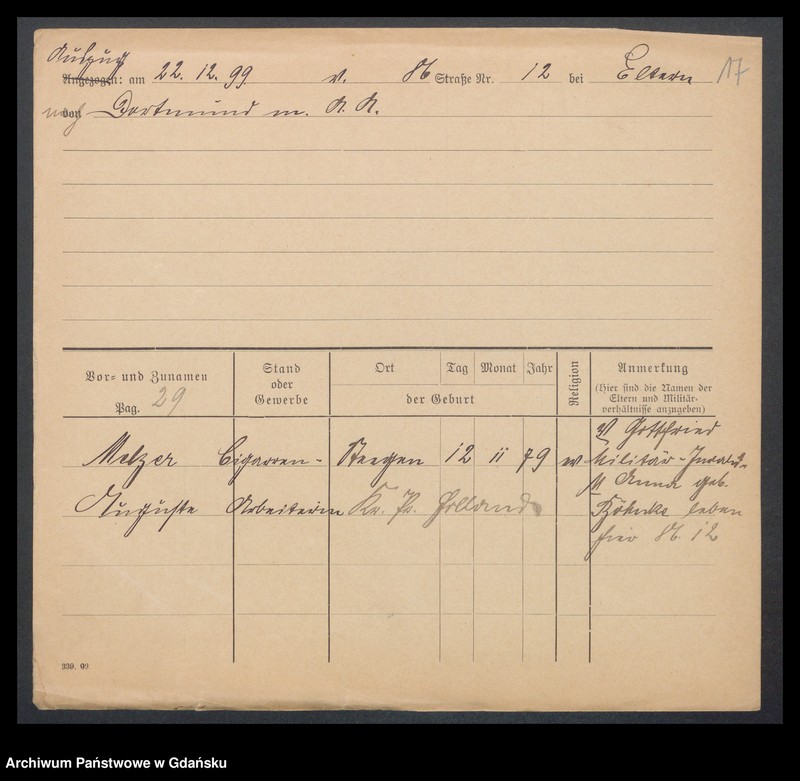 image.from.unit.number "Karty meldunkowe: Melzer Adolf - Menss"