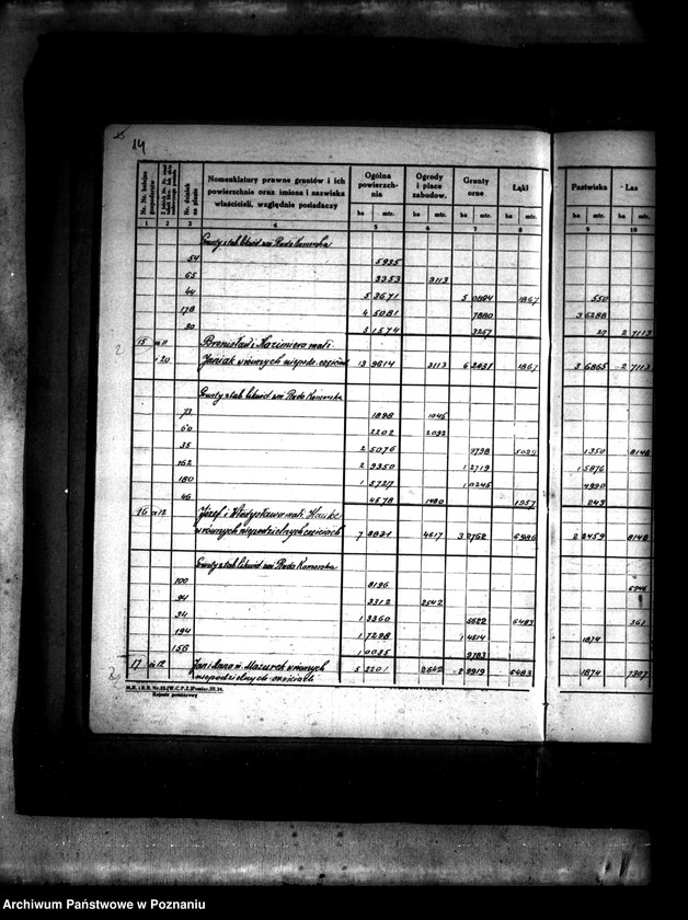 Obraz 19 z jednostki "Rejestr pomiarowy wsi Ruda Komorska powiatu konińskiego /prace scaleniowe/"