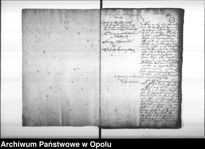 Obraz 5 z jednostki "Acta des Magistrats zu Oppeln von den Wittwen Verpflegungs Anstalten, Beitritt der Officianten, und dissfälligen Verhandlungen und jährlichen Eingaben. de Anno 1776 bis Vol. I"