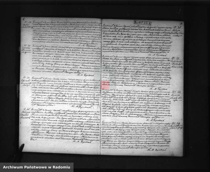 image.from.unit.number "Dublikat aktov uroždennyh, brakosočetavšihsâ i umerših ot Kostela prihodskago derevni Vysoka v Vysokiej na 1869 goda"