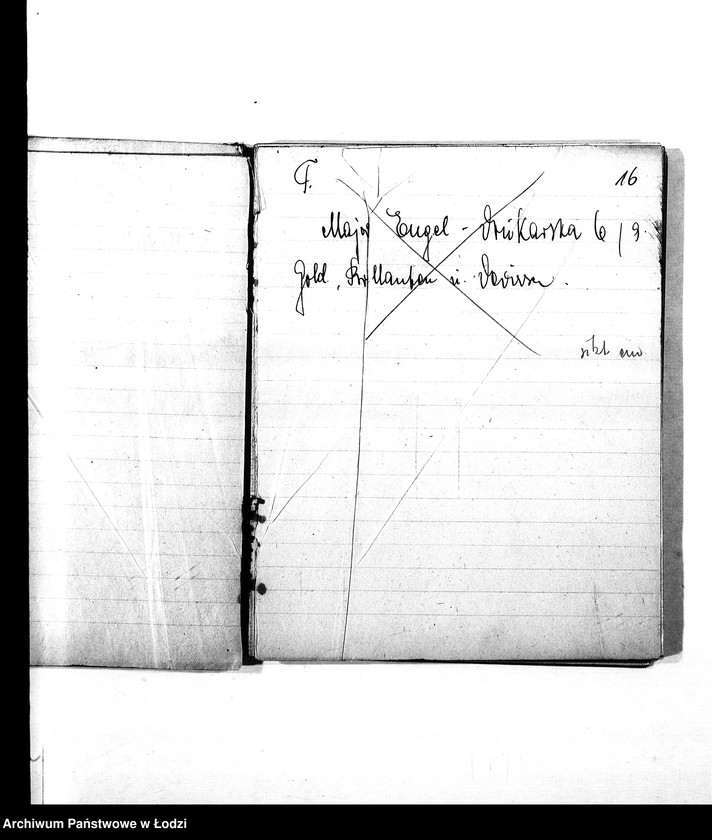 Obraz 19 z jednostki "Verstecktes Judengut [Nazwiska i adresy Żydów ukrywających dewizy, kosztowności, futra i inne]"