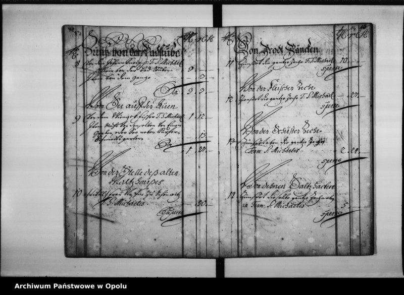 Obraz 12 z jednostki "Particular Rayttung Über Empfang undt Aussgab Geldt Bey der königlichen Stadt Oppeln vom Ersten January biess Ende Decembris Anno 1692"