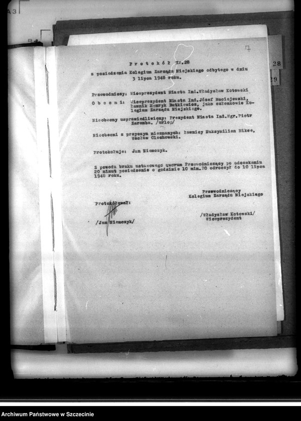 Obraz 6 z jednostki "Protokoły Kolegium Zarządu Miejskiego nr 27-68 (kopie)"