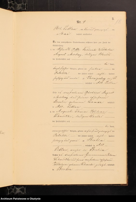 image.from.unit.number "Heiraths-Haupt-Register Nr 1 - 29"