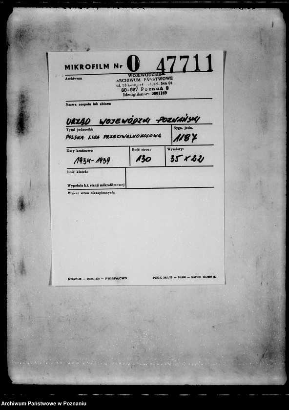 Obraz 2 z jednostki "/Polska Liga Przeciwalkoholowa/"