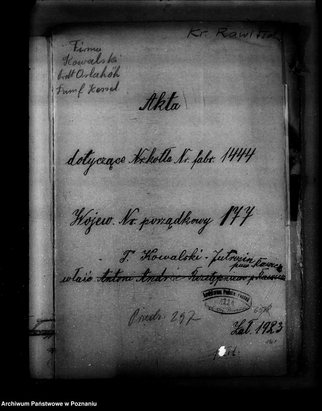image.from.unit.number "Tartak T. Kowalskiego w Jutrosinie powiat rawicki nr woj. 177"