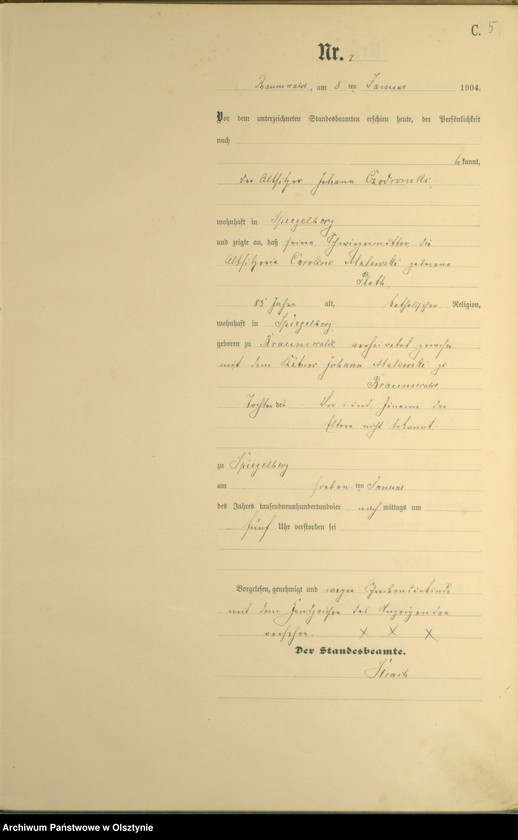 image.from.unit.number "Sterbe-Haupt-Register Nr 1 - 52"