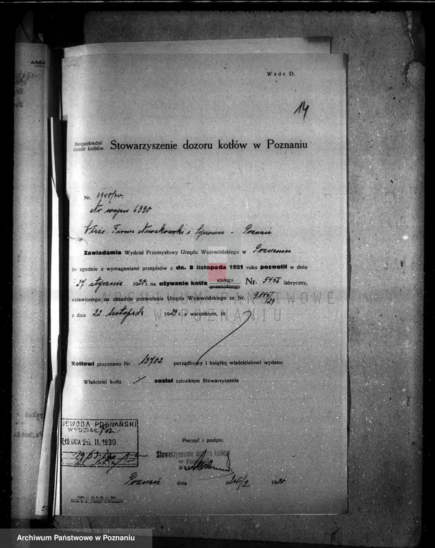 image.from.unit.number "Fabryka mebli stylowych W. Nowakowski i Synowie nr woj. 6390"