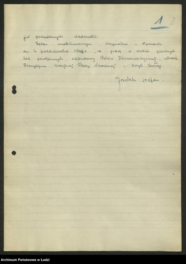 Obraz 4 z jednostki "Życiorysy [działaczy PPS różnych zawodów pełniących funkcje społeczno- polityczne]"