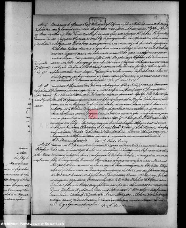 Obraz 9 z jednostki "Kniga duplikat aktov graždanskogo sostojanija urdominskogo R. K. prichoda o rodivišichsja, brakosočetavšichja i umeršich v 1896 godu"