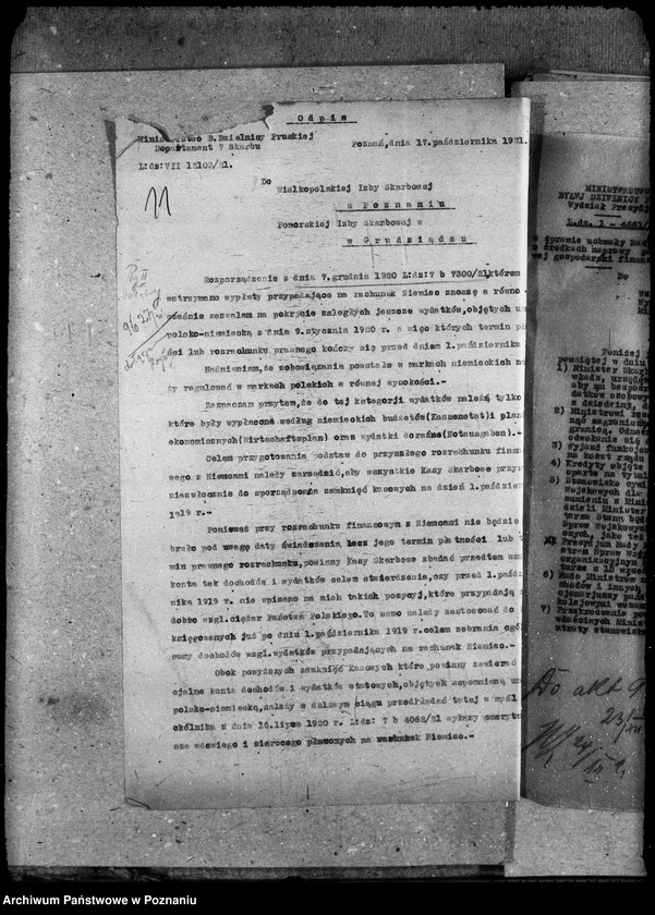 Obraz 16 z jednostki "Budżet, okólniki departamentu skarbu, rok 1921"