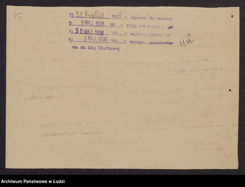 Obraz 17 z jednostki "Dawid Jakobson- wyrób i sprzedaż towarów włókienniczych"